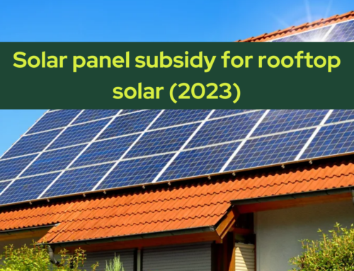 Solar panel subsidy for rooftop solar in 2023-24